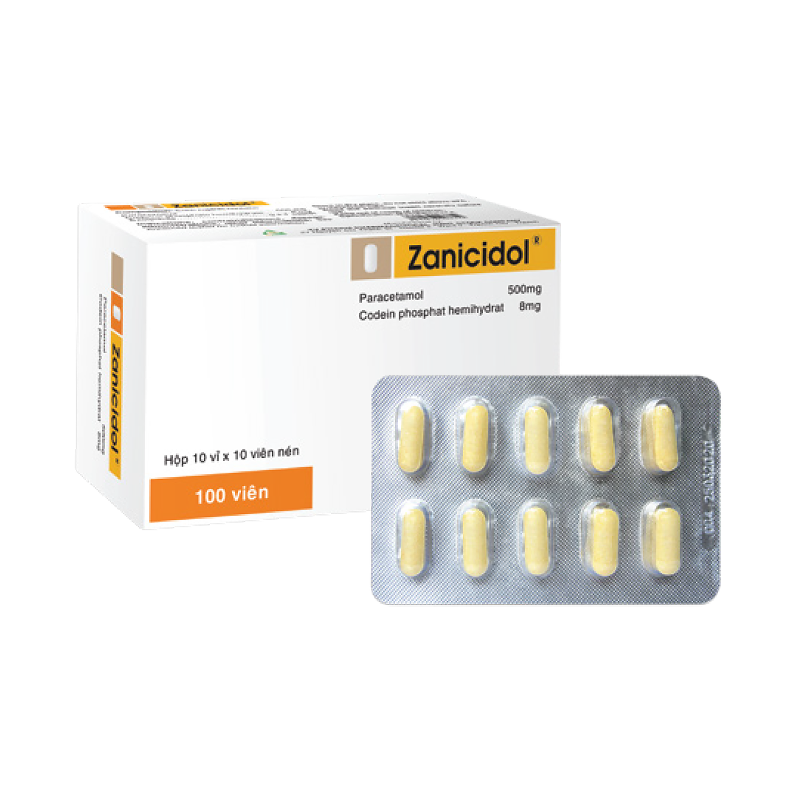 Viên nén Zanicidol v/10, h/100